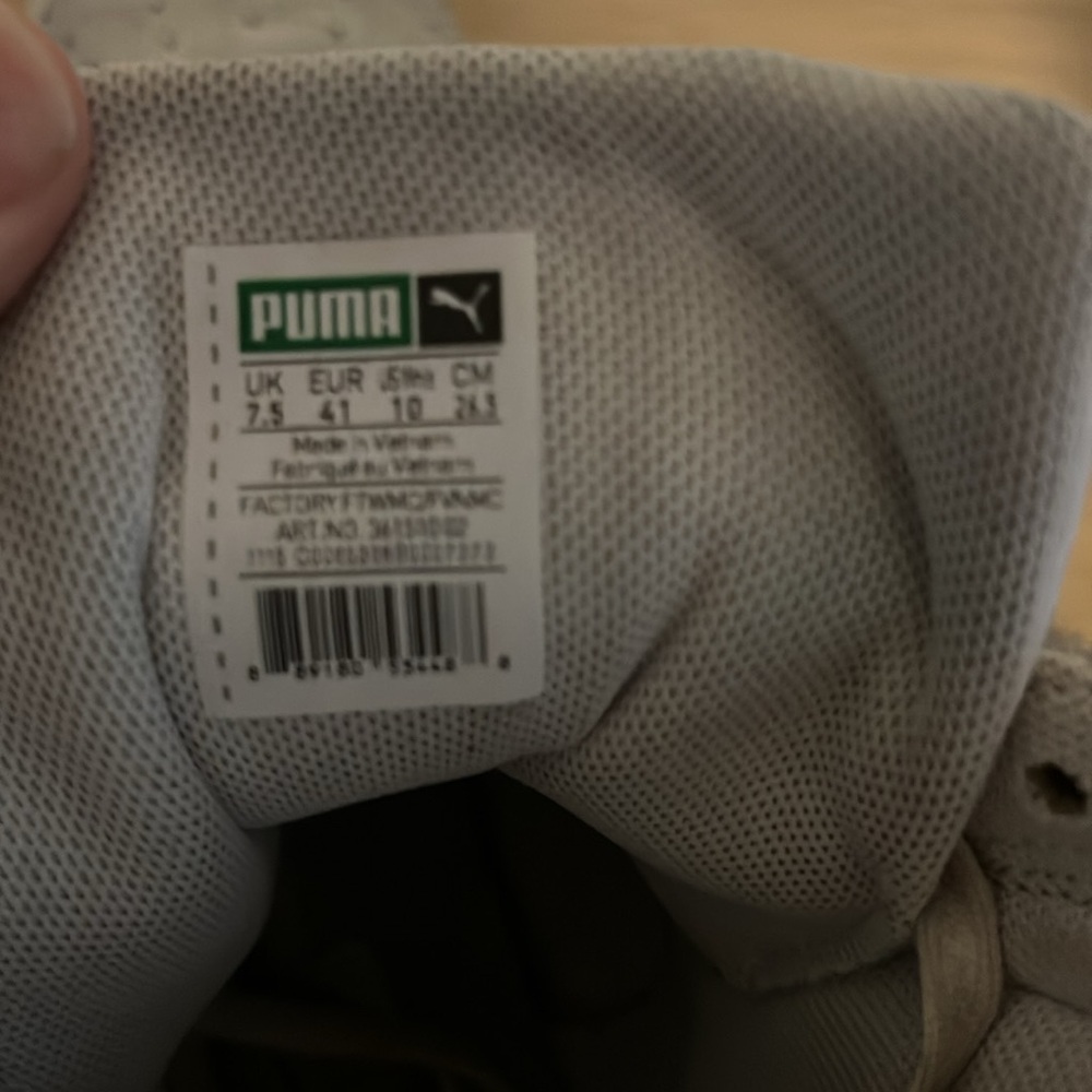 Puma Silver Women's Sky II Hi Hologram Casual High Top Sneakers Size 41 - Picture 7 of 7
